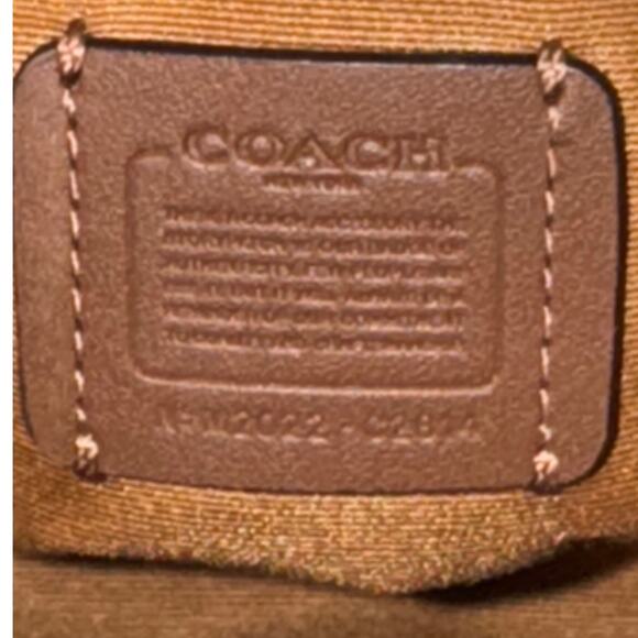 Coach Addie Chalk White Pebbled Leather Crossbody Bucket Bag - Picture 13 of 16